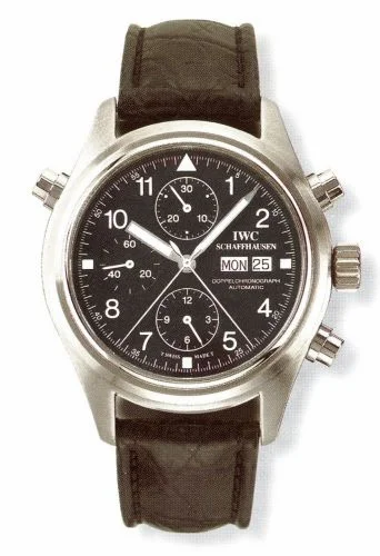 IWC Pilot's Watch Doppelchronograph Stainless Steel / Black / Spanish / Strap IW3713-25 (IW371325)